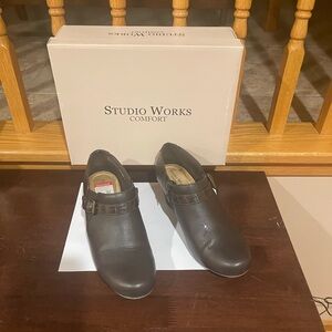 Studio Works Men's Dark Brown Slip-On Loafers